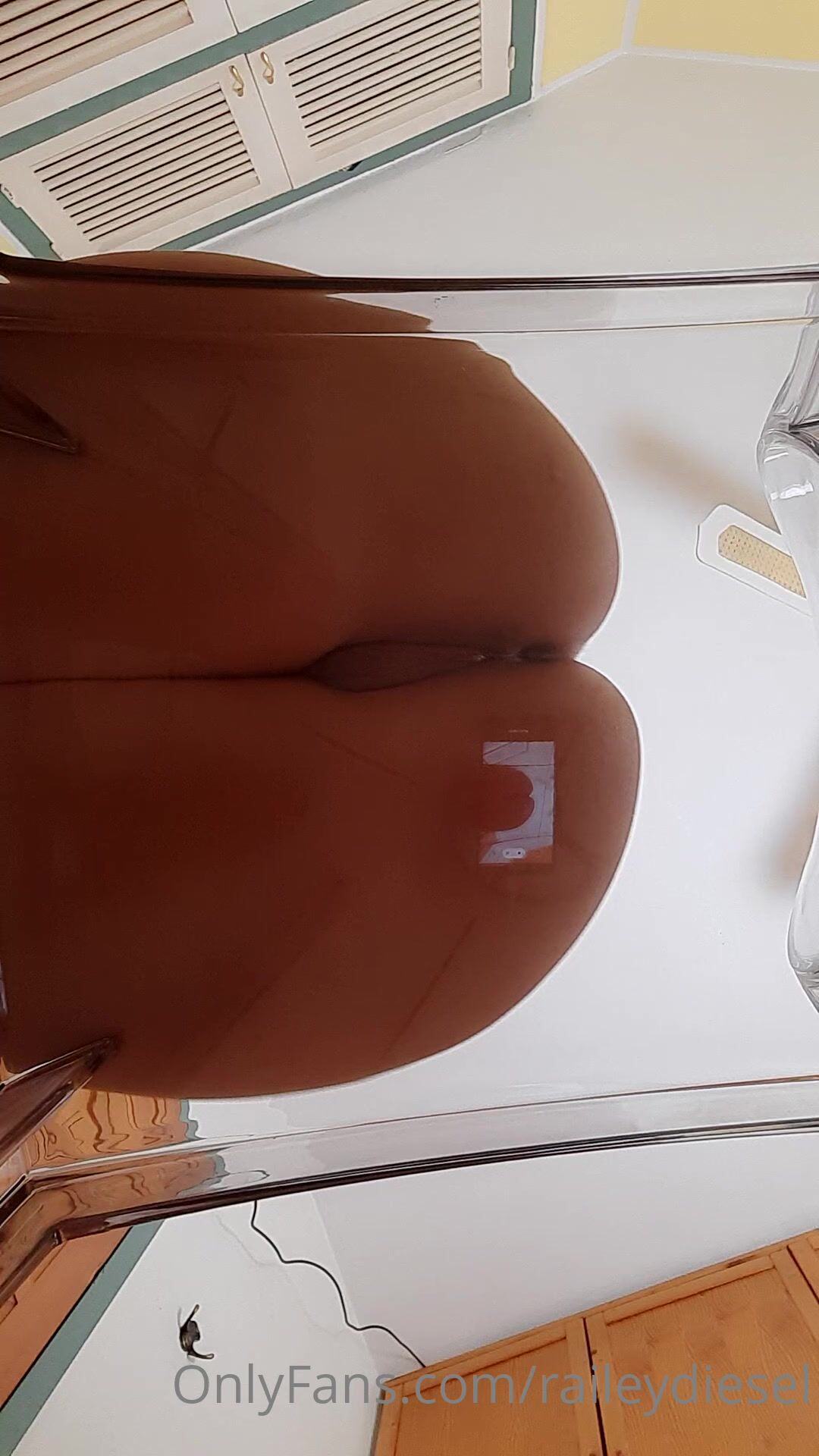 Railey Diesel - dildo with transparent chair