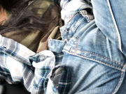 Asa Akira Onlyfans OF Car Jeans Pussy play