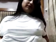 sexy girl goes topless