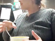 Sisters dancing and flashing