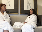 whoahannahjo & jasminx pussy eating and Scissoring 8min