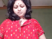 big tits aunt strips naked and masturbates