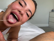 thatsIutsav_sloppy pov blowjob & cum in mouth