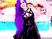 kati3kat july 9 black outfit sexy ass fingers pt1