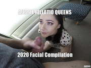 AussieFellatioQueens 2020 Facial Compilation