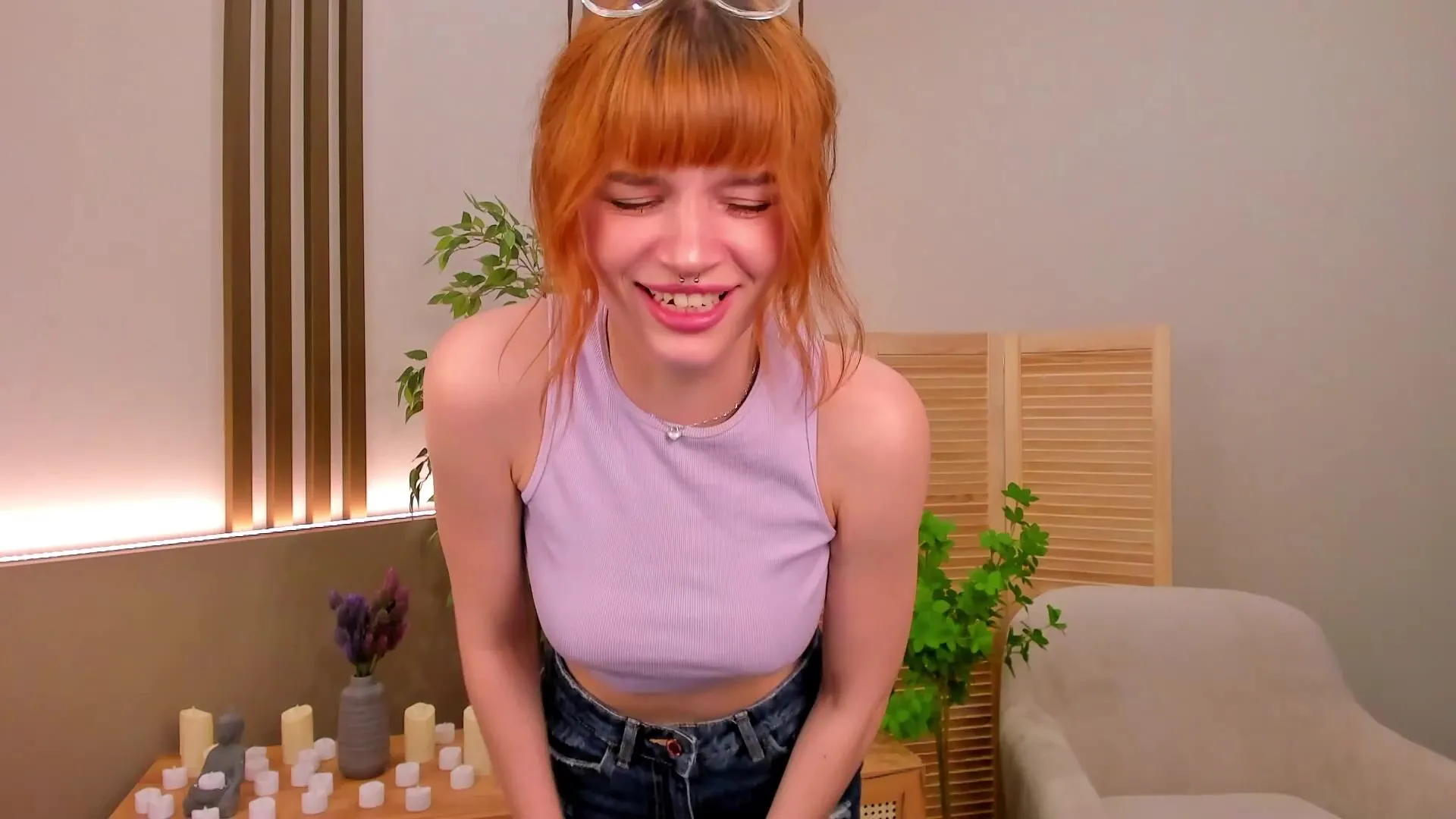 Leahross getting topless in public