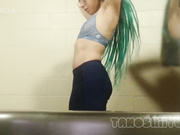 Boba Bitch caught in the park masturbating at night