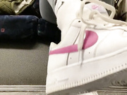 anas socks taking my shoes off in public transpor