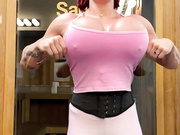 SnR massive tits after chest pump