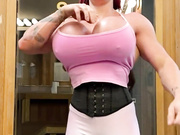 SnR massive tits after chest pump