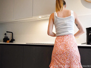 Licking Creamy Dripping Pussy on the Kitchen Table 4k