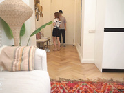 Camgirl Fucked Pizza Guy during the Live Stream until C