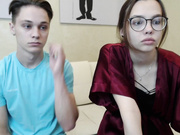 Girl fingers boy intensely