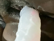 zahrarai - creamy closeup dildo play