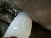 zahrarai - creamy closeup dildo play