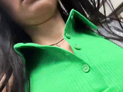 Kisa Gav Masturbates with Dildo and Squirts on the Bus