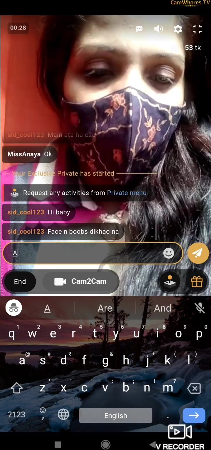 Miss anaya with face nude show