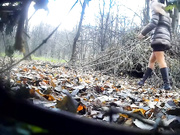 girls peeing in the park