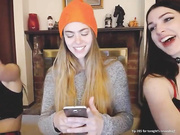 Hot Lesbians sisters - Threesome !