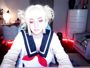 Pregnant Purrm@id Toga Cosplay Cum and Nipple Suck