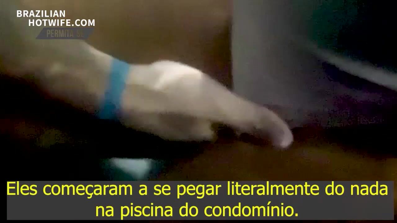 Brazilianhotwife swimming pool