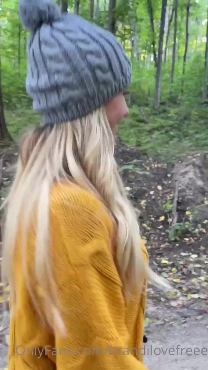 Brandi Love Blowjob in the woods