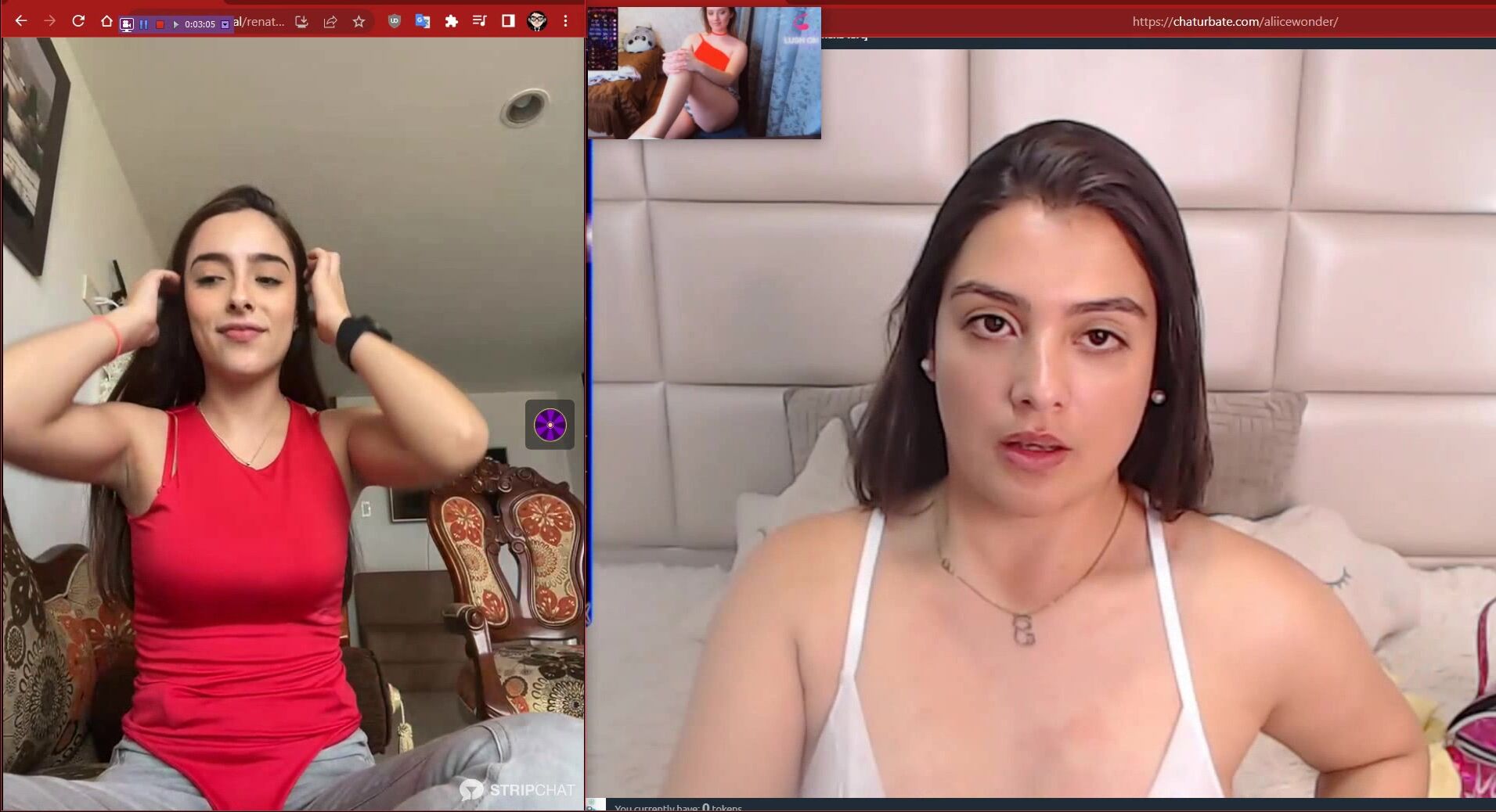 AliiceWonder & RenataaaSweet Latina Colombian